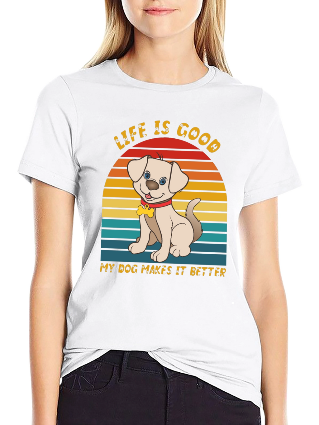 Life is Good Dog T-Shirt