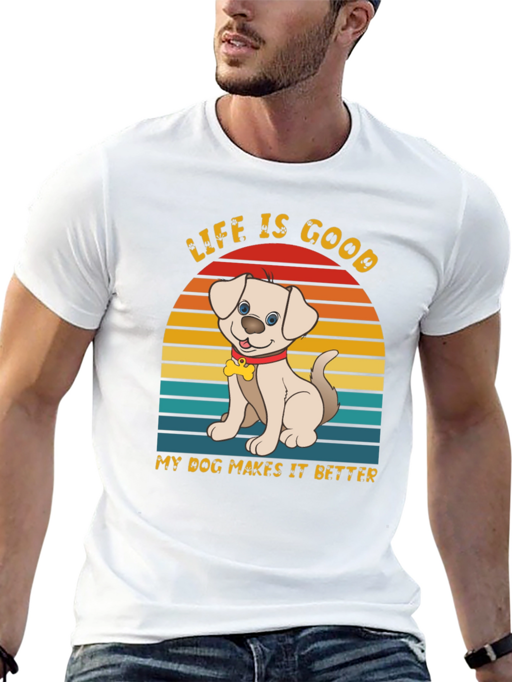Life is Good Dog T-Shirt