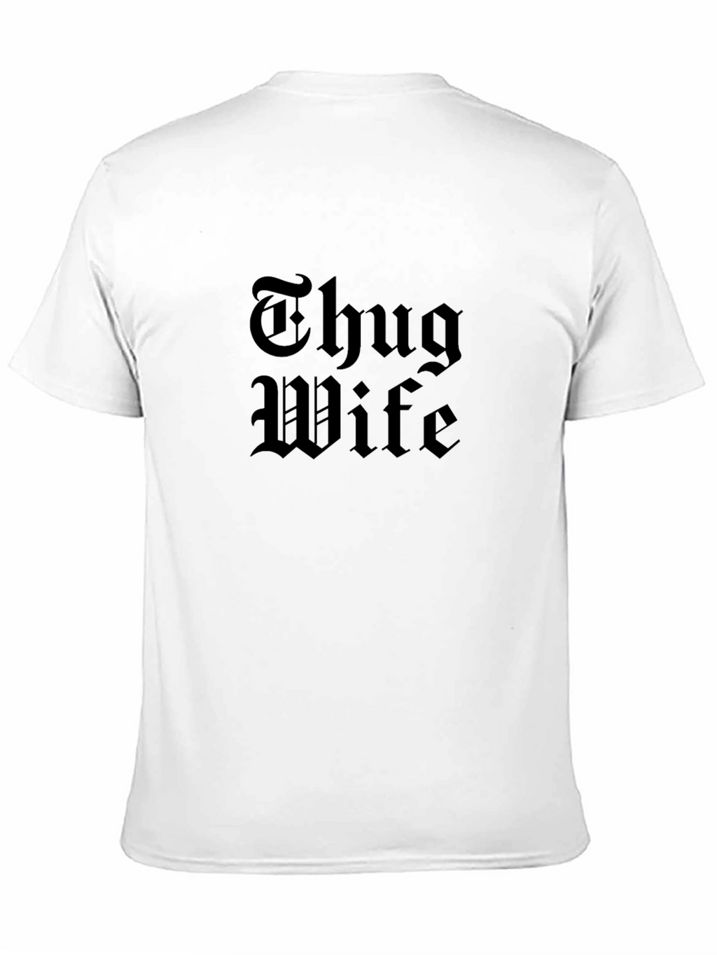 Thug Wife Graphic Tee - Black Cotton Blend