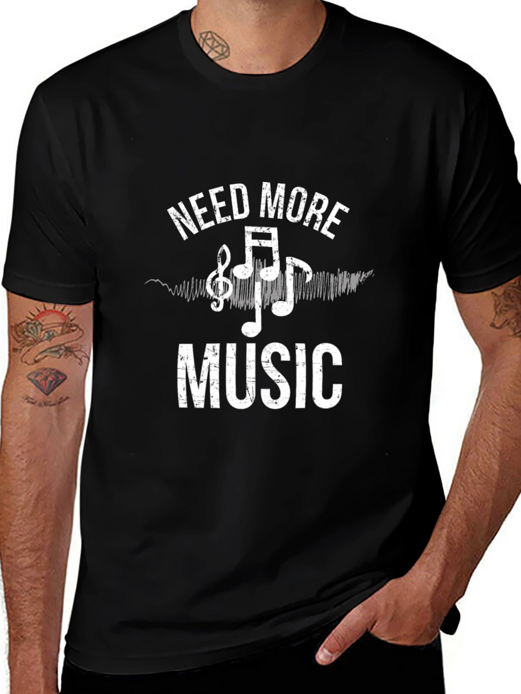 Need More Music Graphic Tee