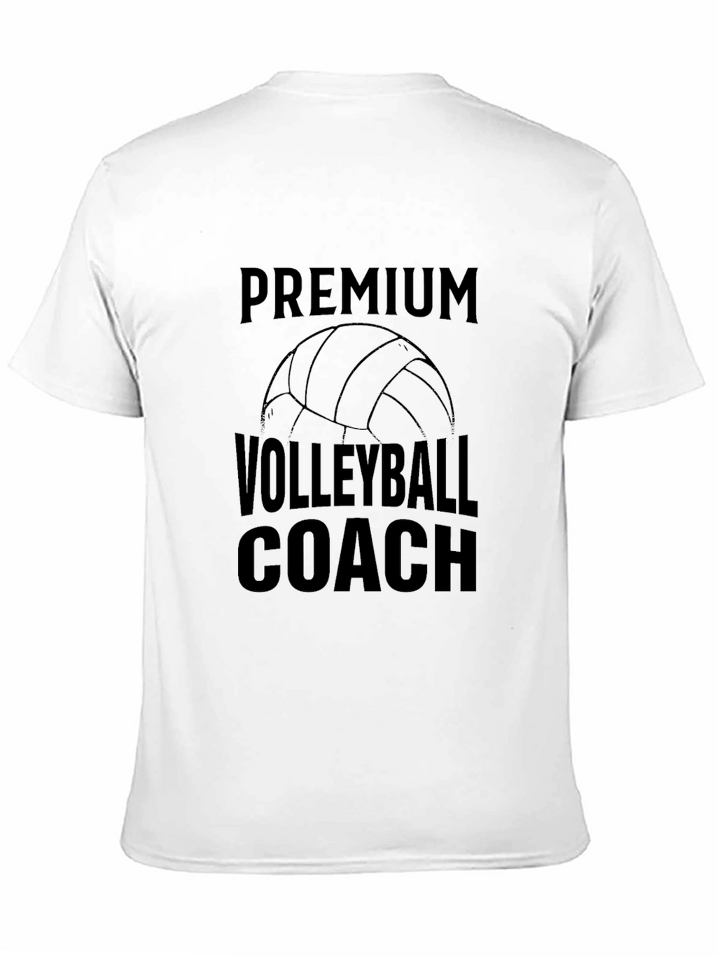 Premium Volleyball Coach T-Shirt - Black