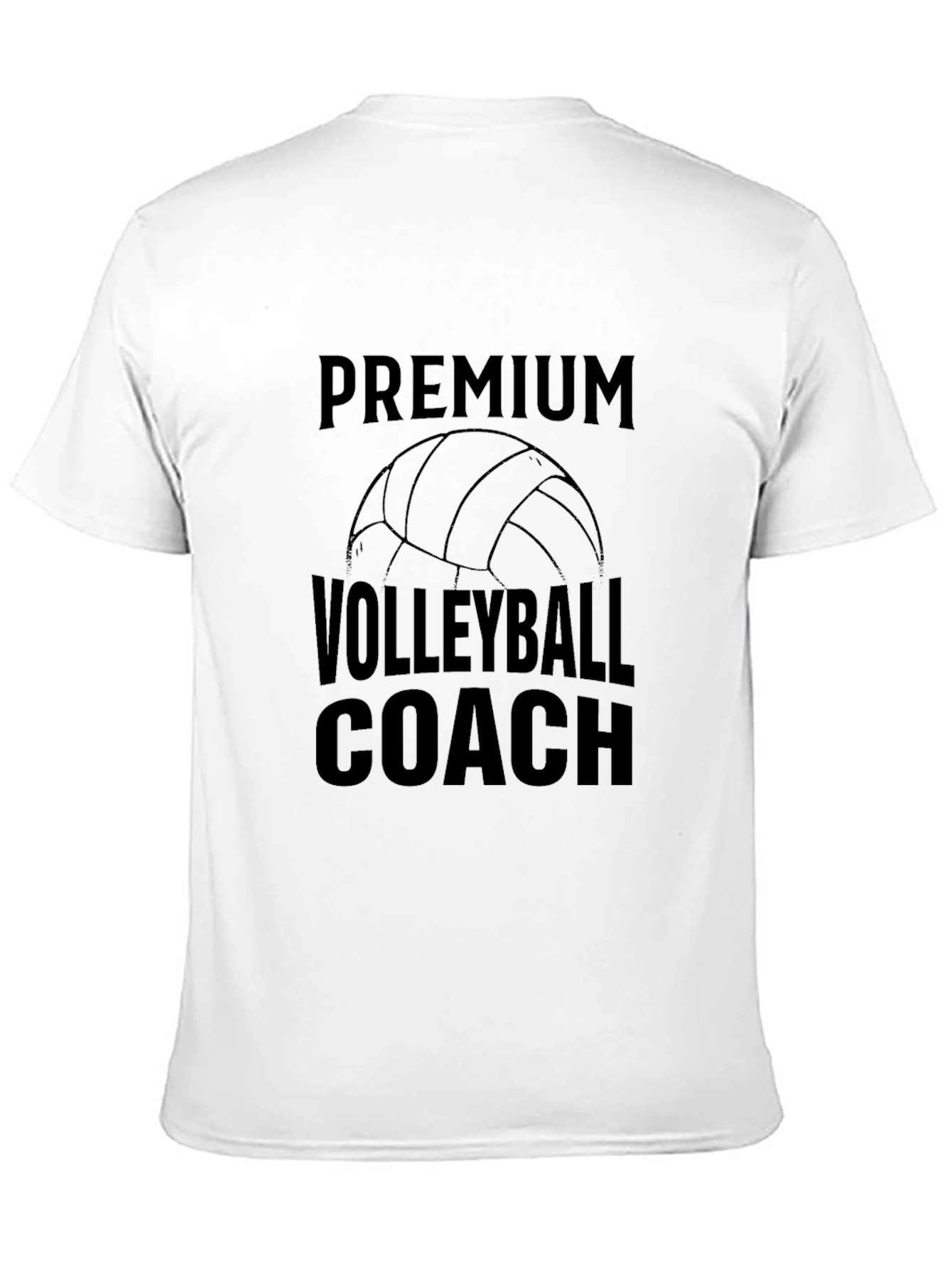 Premium Volleyball Coach T-Shirt - Black