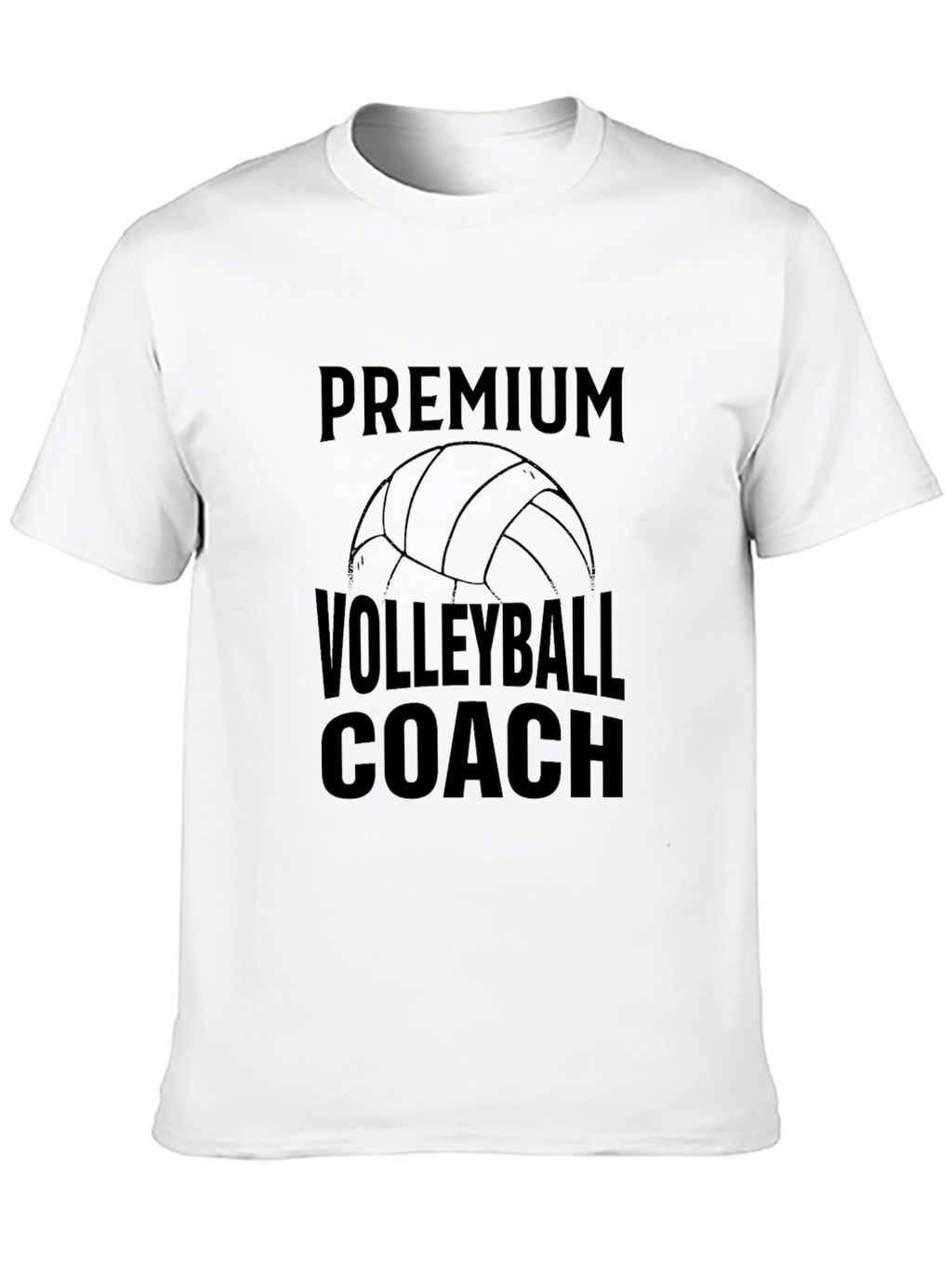 Premium Volleyball Coach T-Shirt - Black
