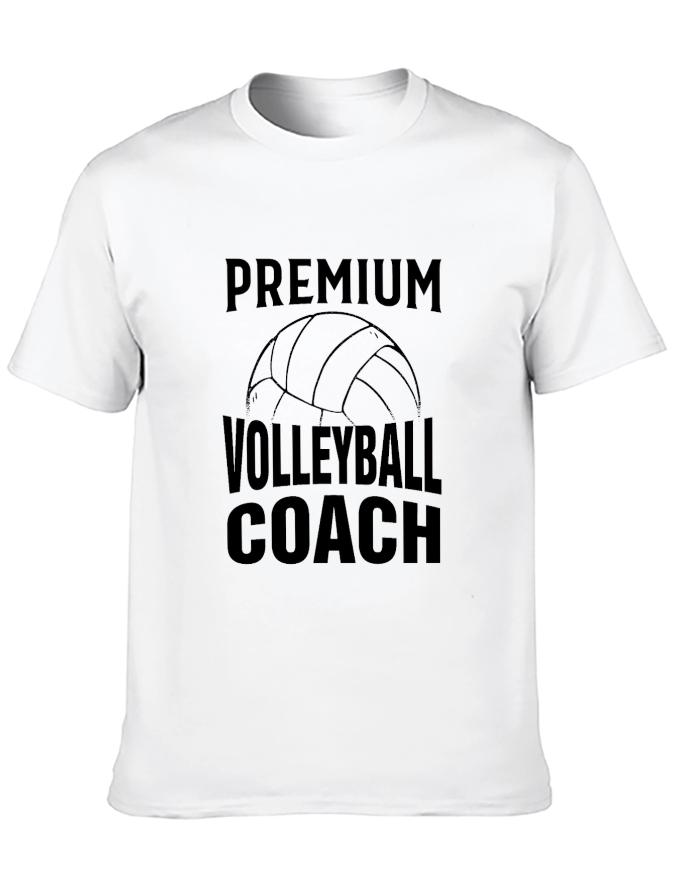 Premium Volleyball Coach T-Shirt - Black