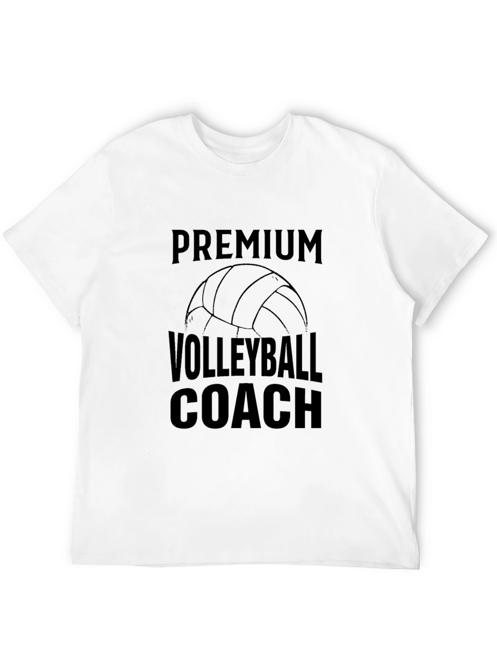 Premium Volleyball Coach T-Shirt - Black