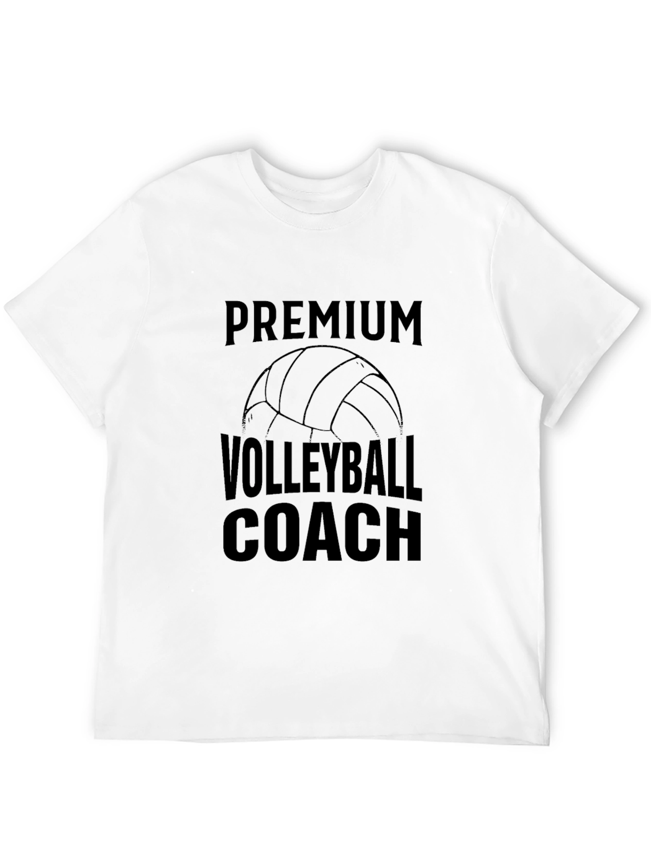 Premium Volleyball Coach T-Shirt - Black