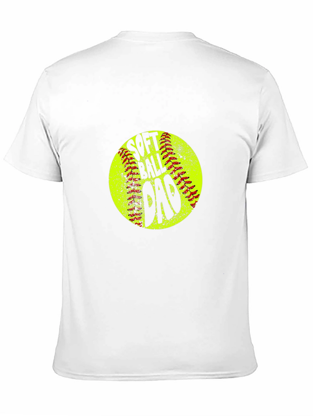 Softball Dad T-Shirt - Black Crew Neck Tee
