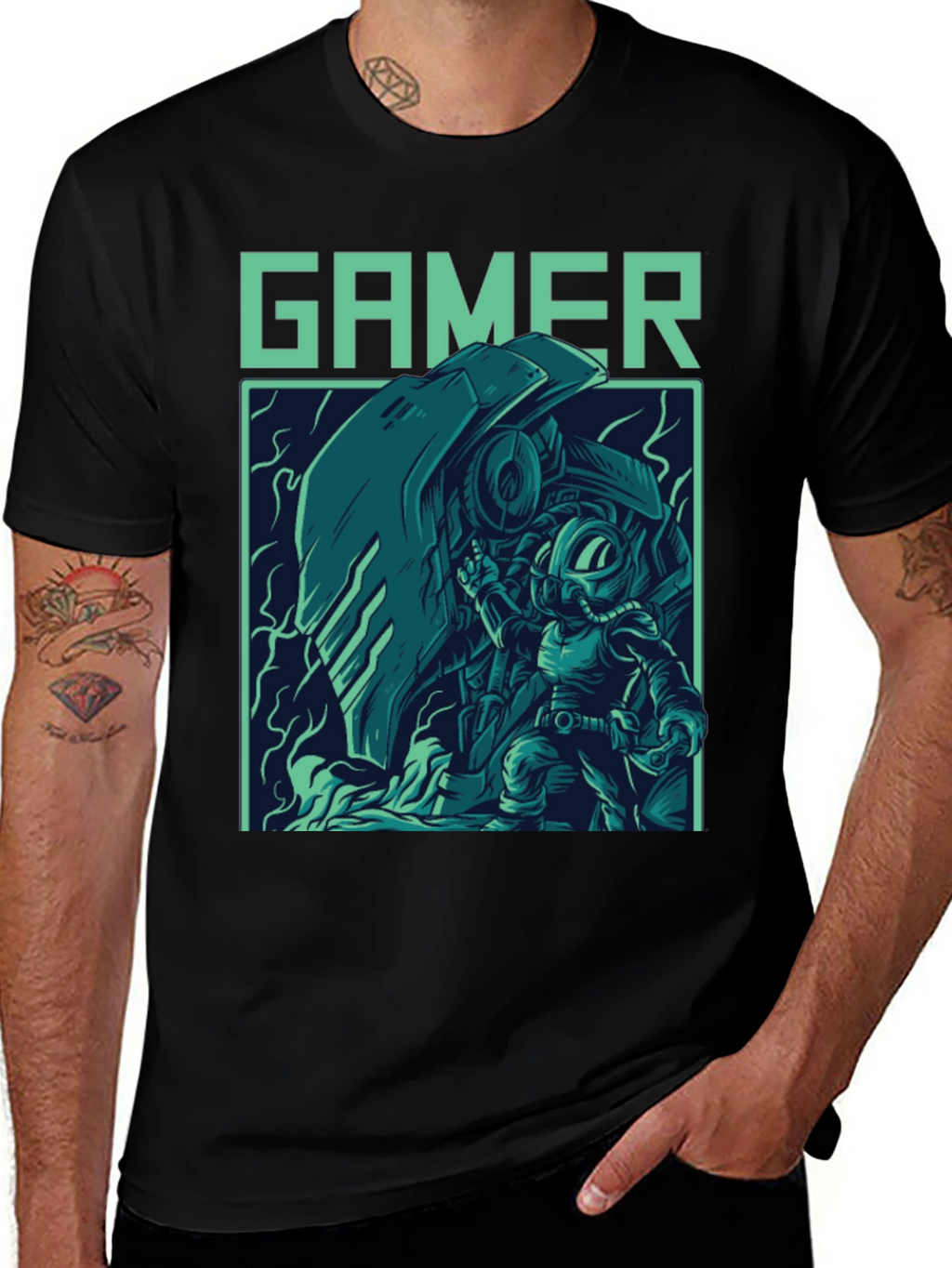 Gamer Graphic T-Shirt - Cool Retro Style