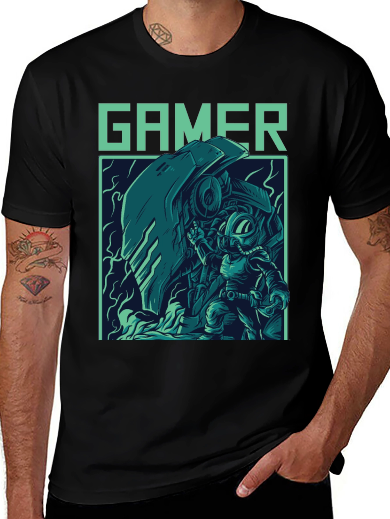Gamer Graphic T-Shirt - Cool Retro Style