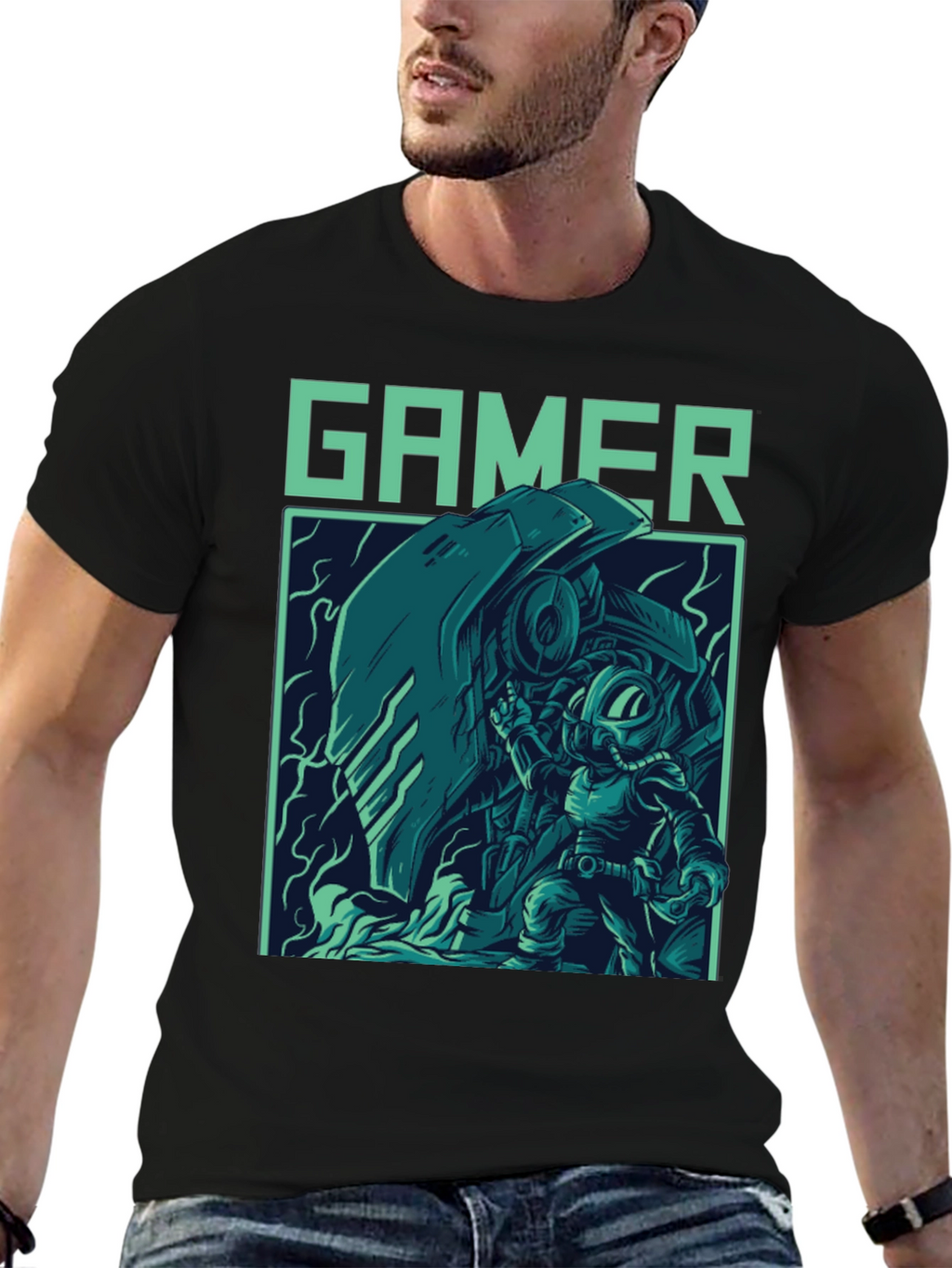 Gamer Graphic T-Shirt - Cool Retro Style