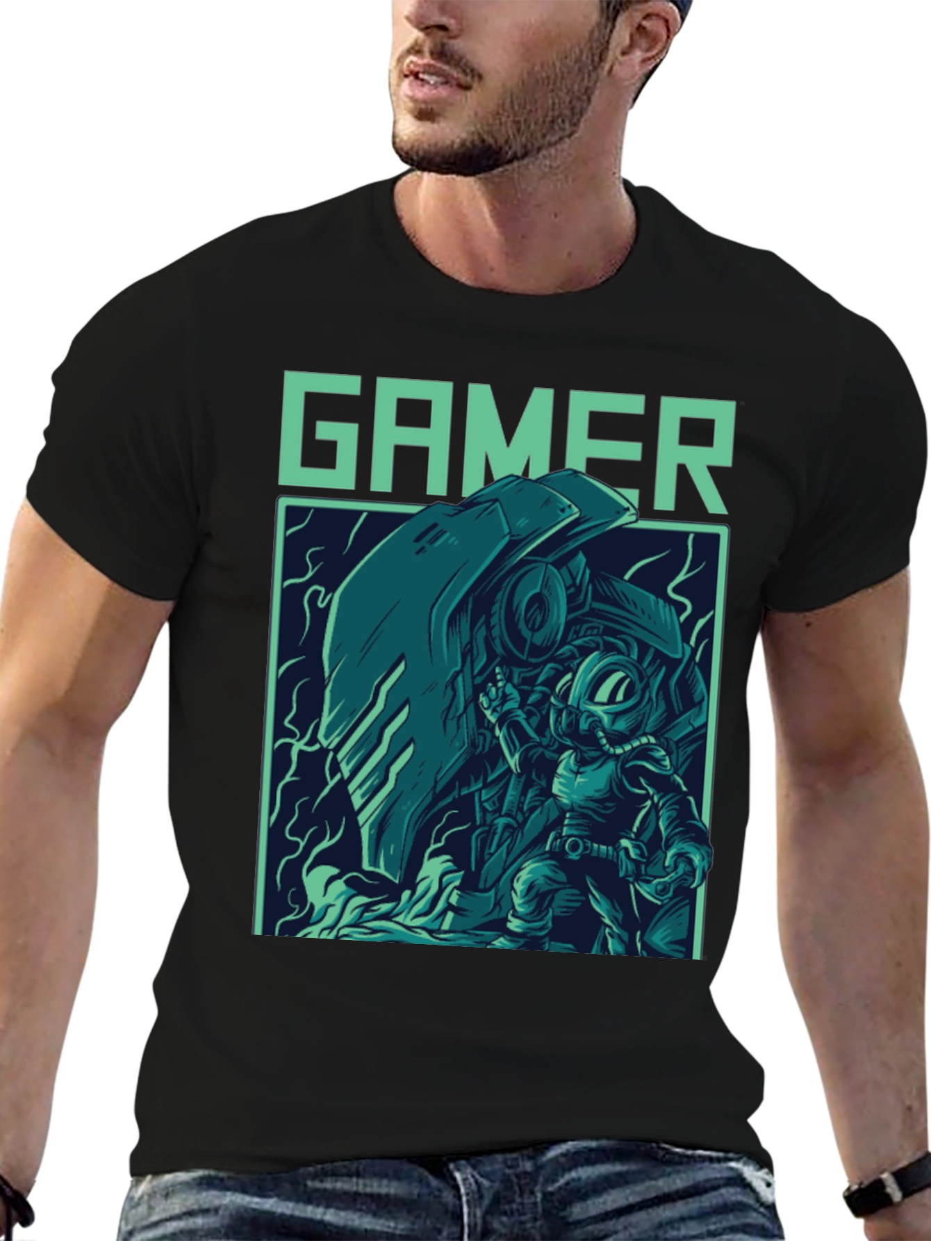 Gamer Graphic T-Shirt - Cool Retro Style