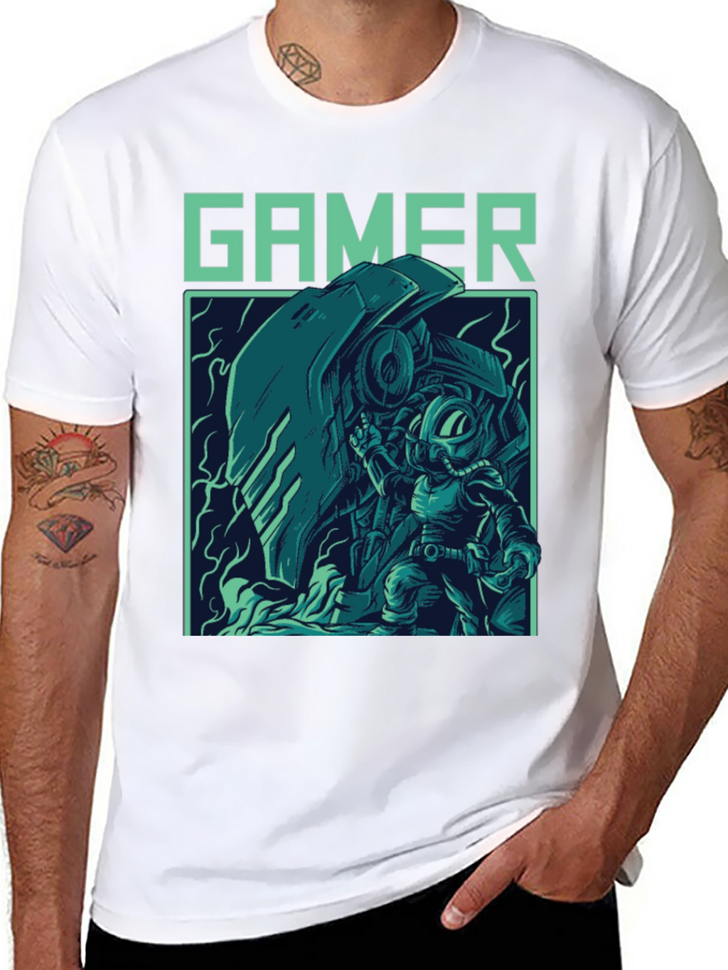 Gamer Graphic T-Shirt - Cool Retro Style