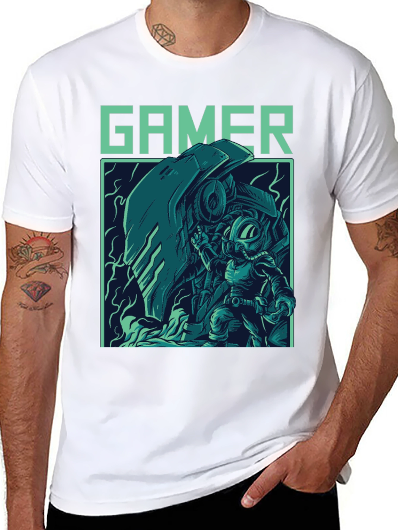 Gamer Graphic T-Shirt - Cool Retro Style