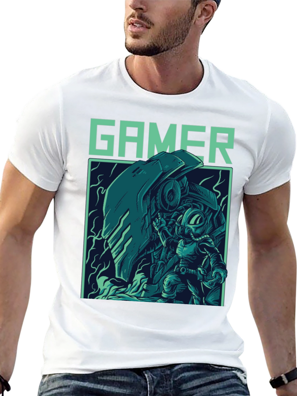 Gamer Graphic T-Shirt - Cool Retro Style