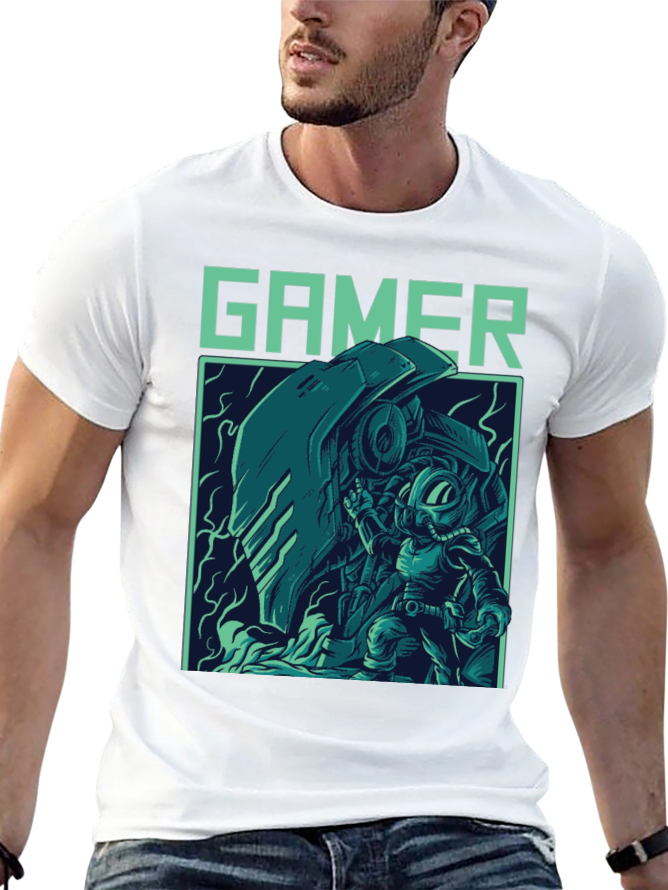 Gamer Graphic T-Shirt - Cool Retro Style