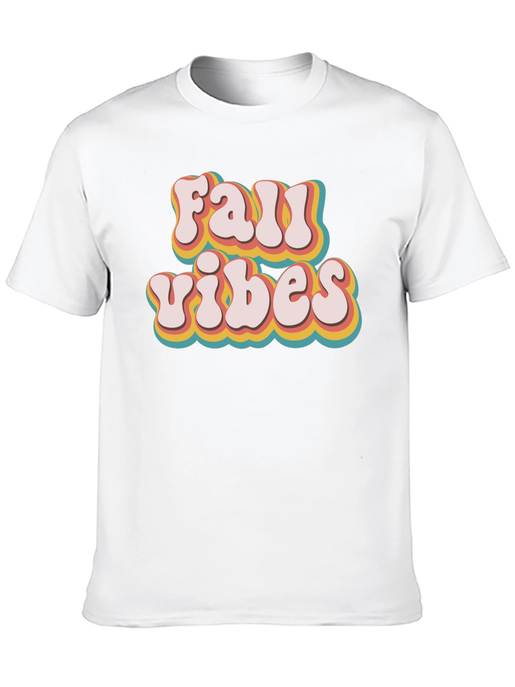 Retro Fall Vibes Black T-Shirt