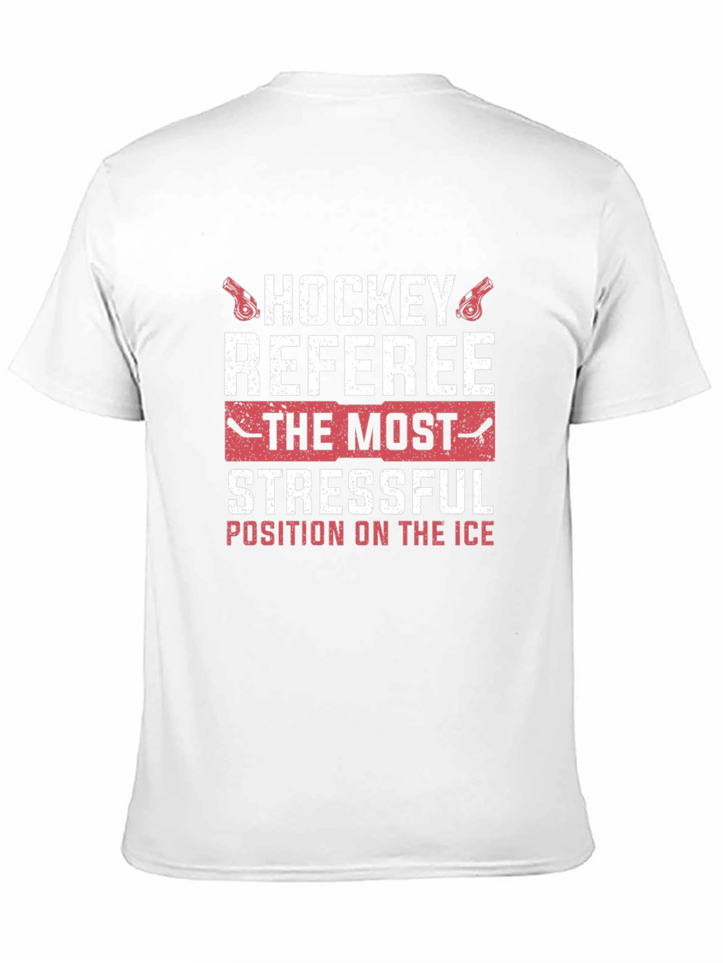 Hockey Referee Stressful Position Graphic T-Shirt