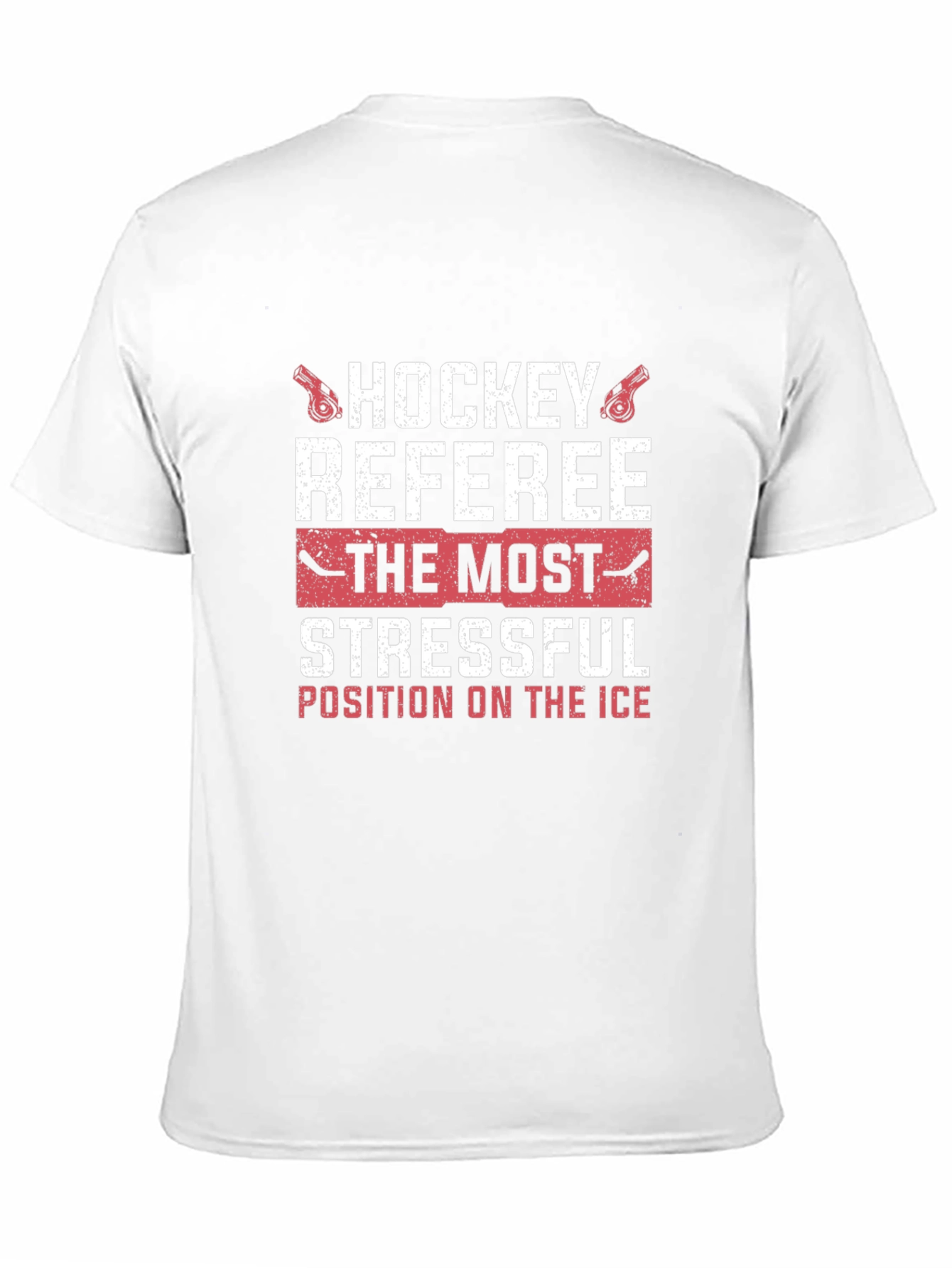 Hockey Referee Stressful Position Graphic T-Shirt