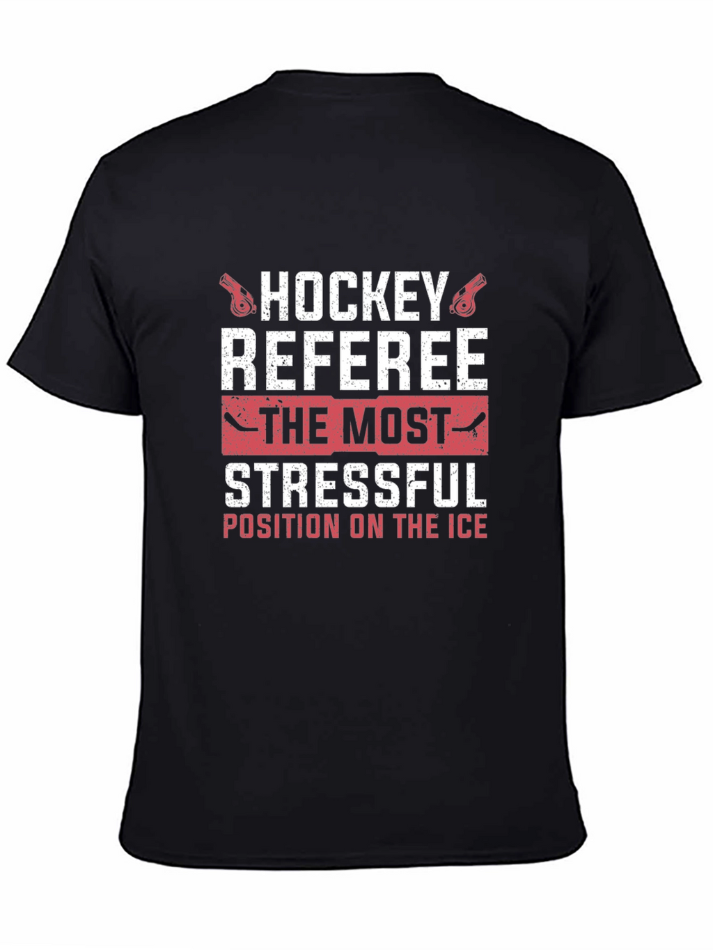 Hockey Referee Stressful Position Graphic T-Shirt