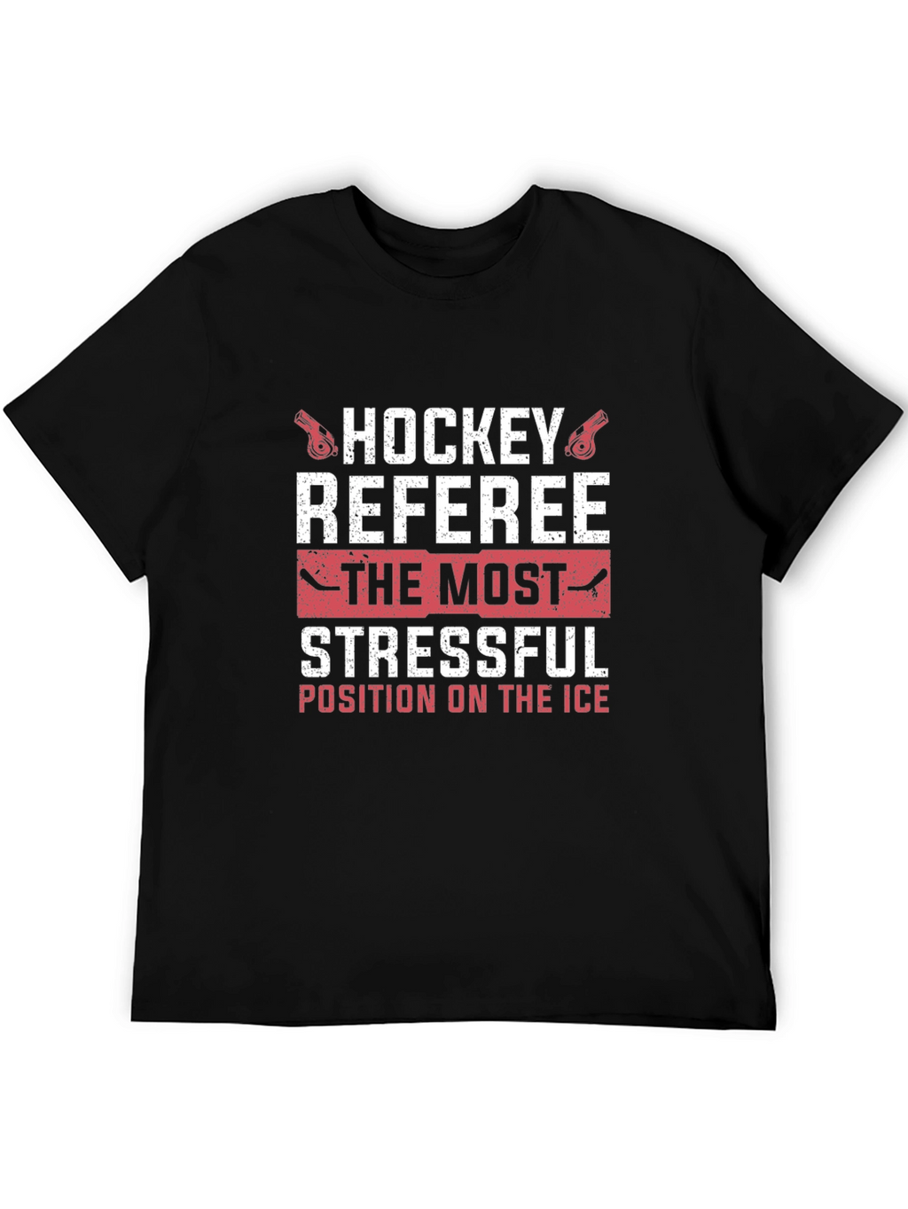 Hockey Referee Stressful Position Graphic T-Shirt
