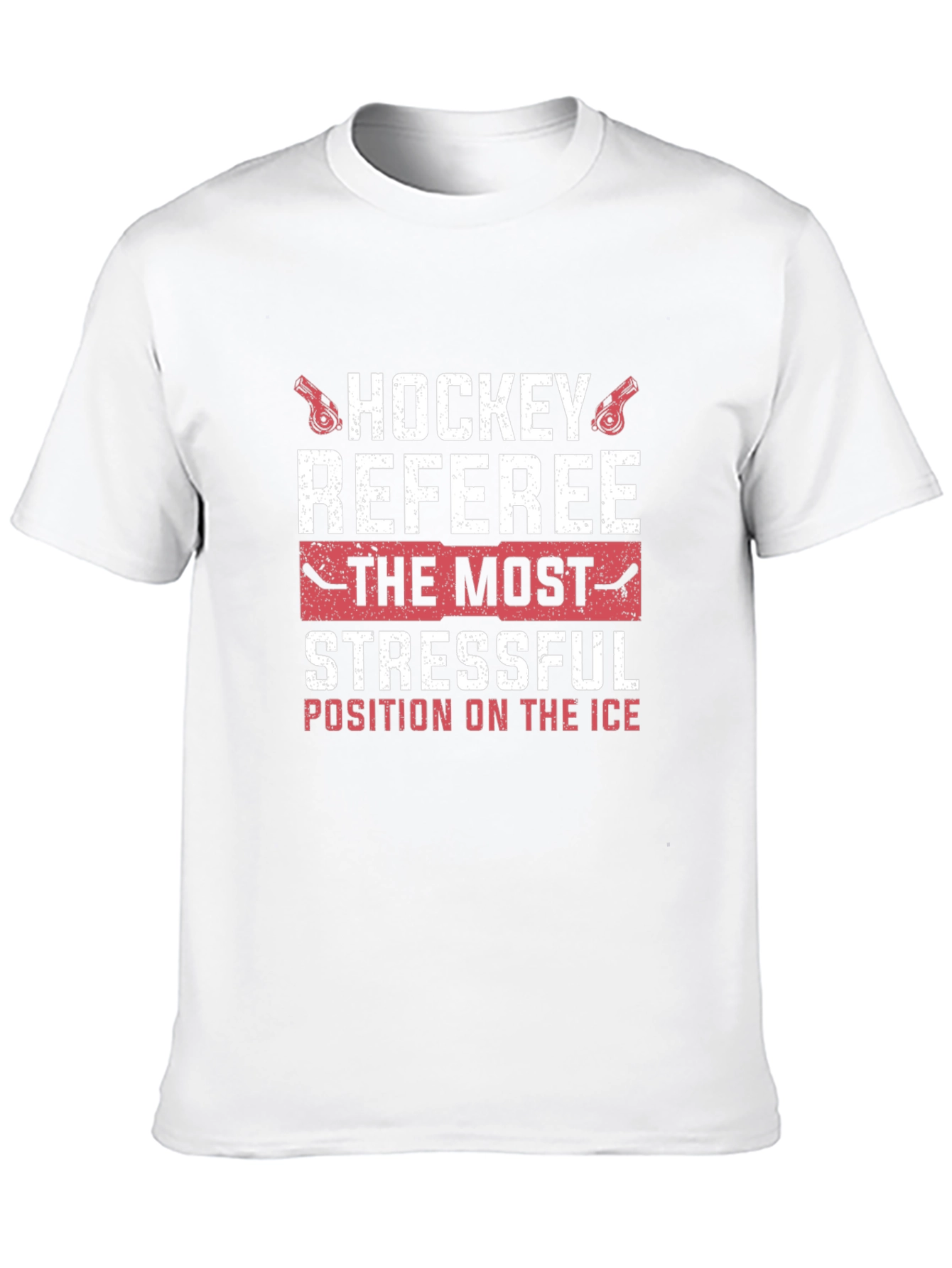 Hockey Referee Stressful Position Graphic T-Shirt