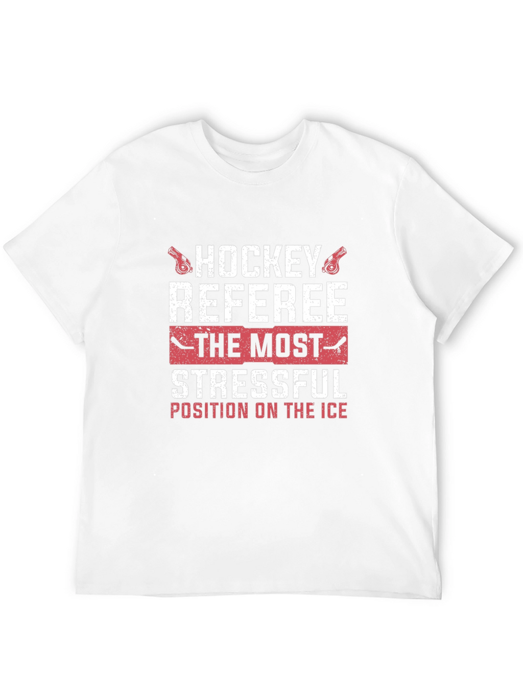 Hockey Referee Stressful Position Graphic T-Shirt