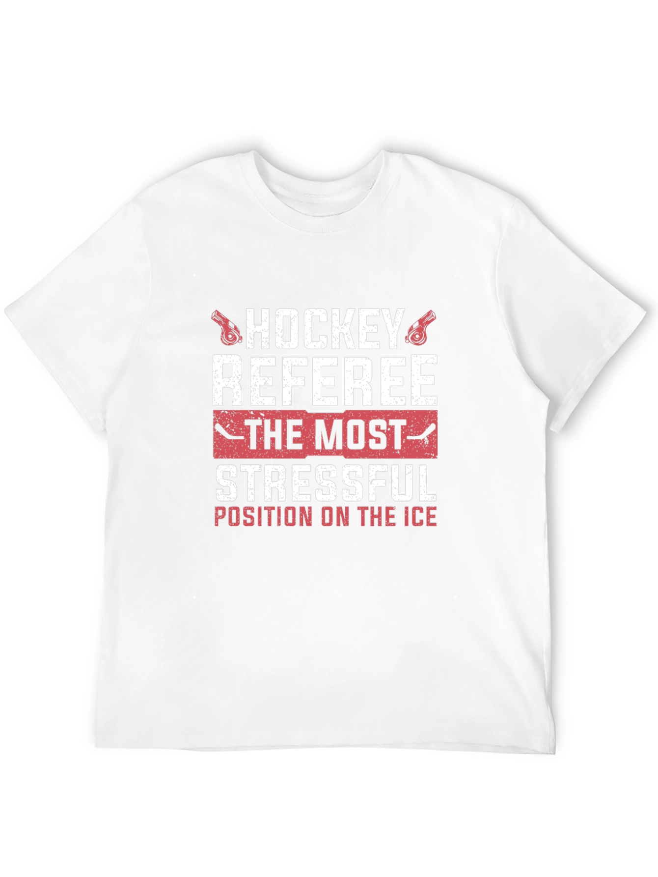 Hockey Referee Stressful Position Graphic T-Shirt