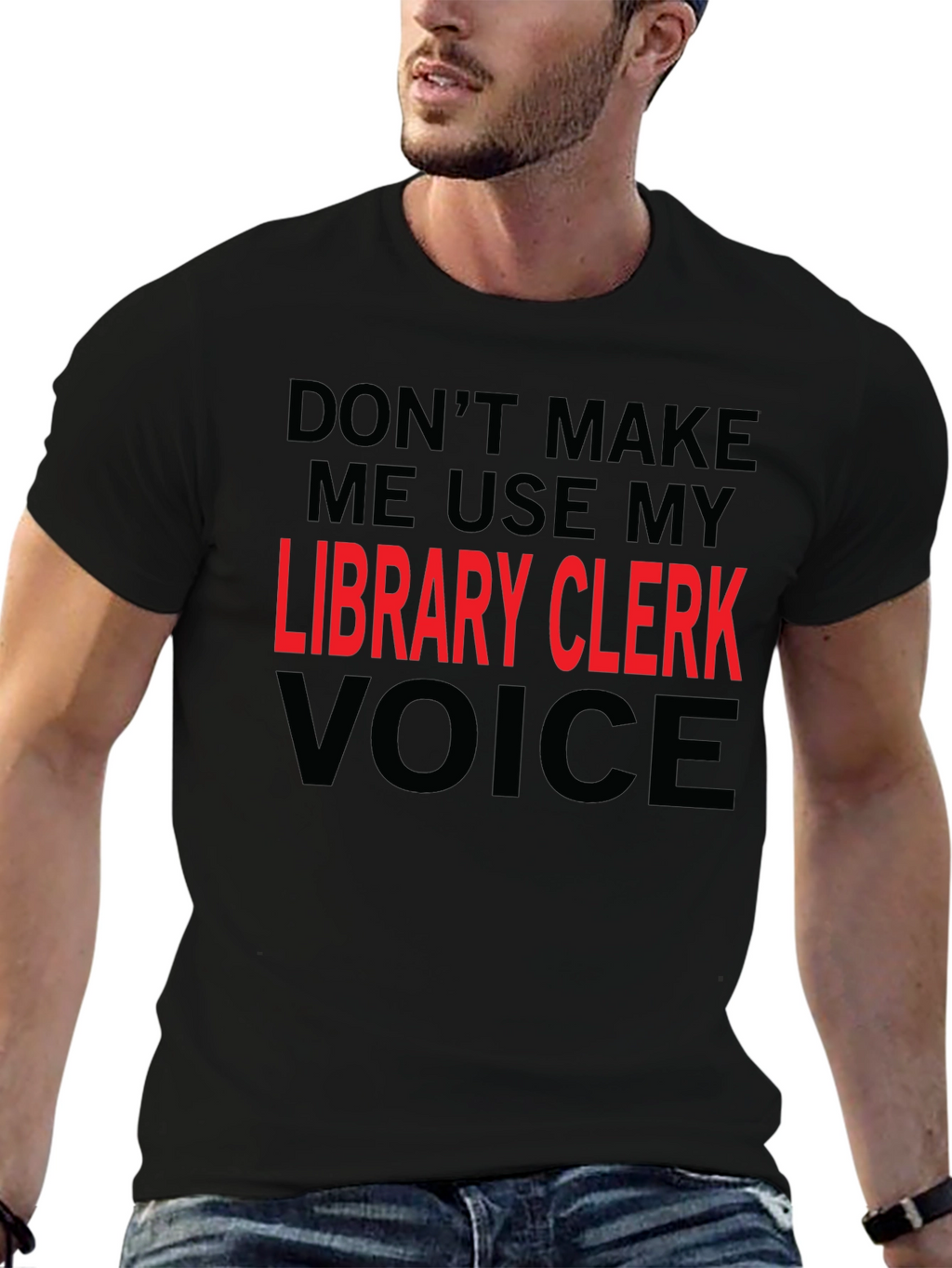 Library Clerk Voice T-Shirt Funny Librarian Tee