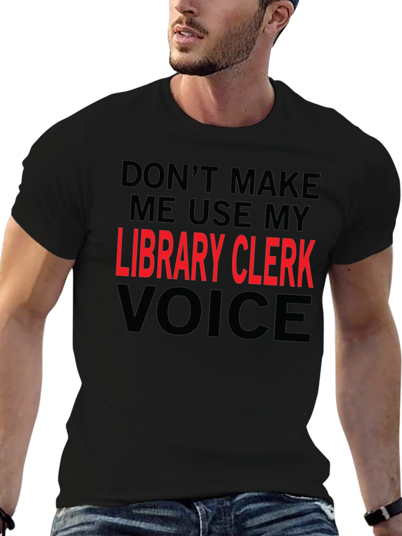 Library Clerk Voice T-Shirt Funny Librarian Tee