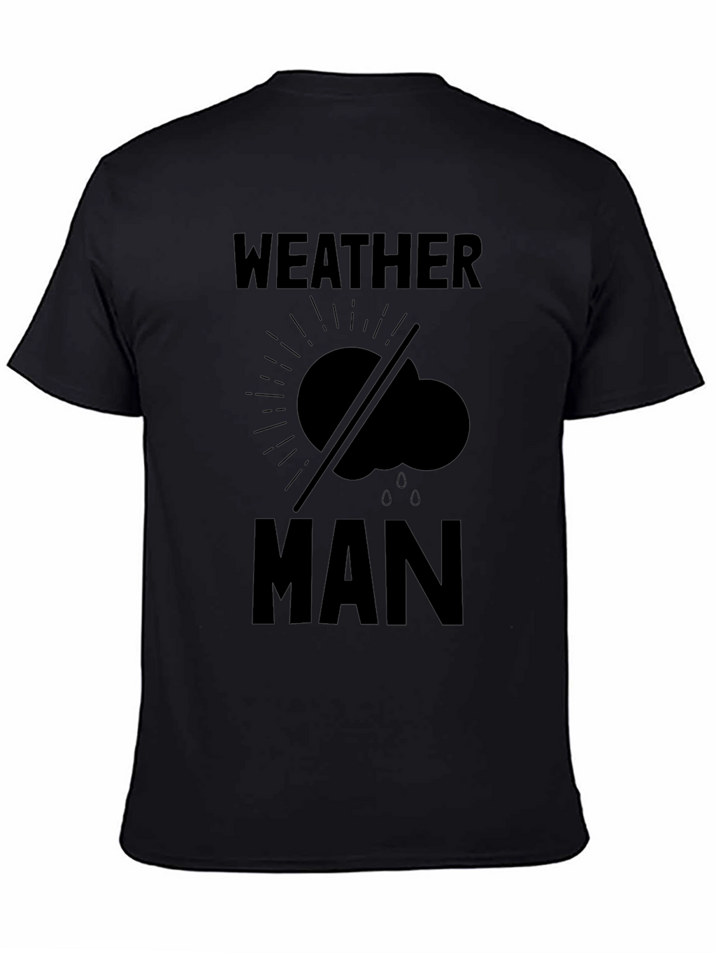 Weather Man Graphic Tee - Black Humor T-Shirt