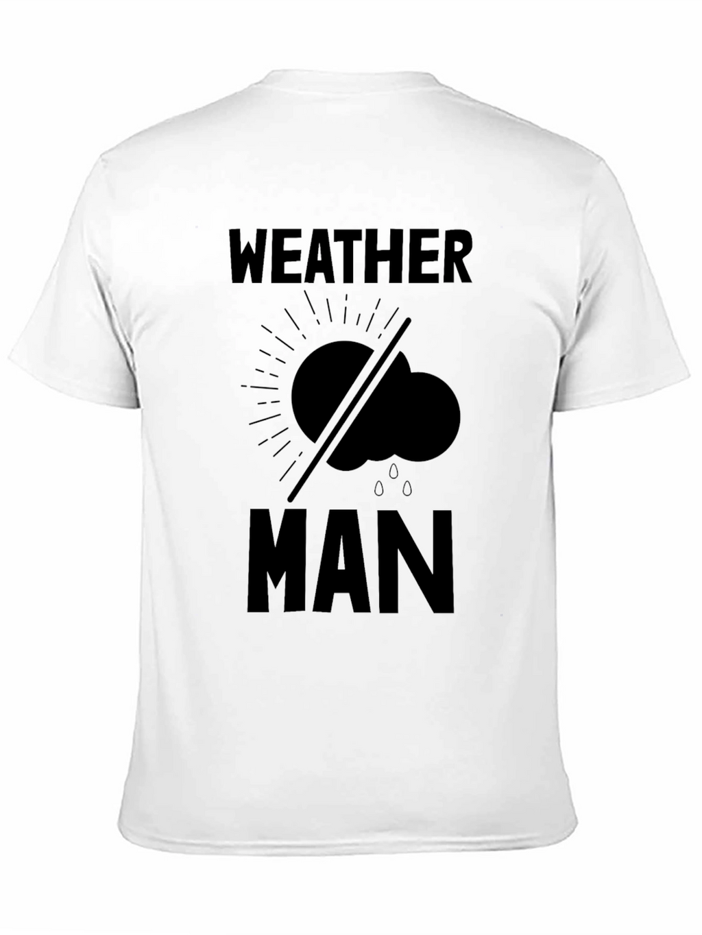 Weather Man Graphic Tee - Black Humor T-Shirt