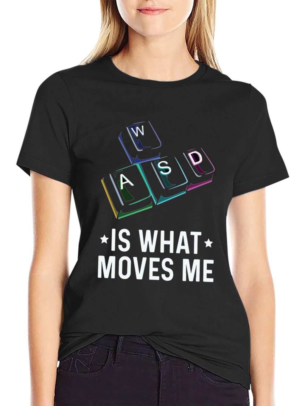 Gamer T-Shirt - WASD Moves Me!