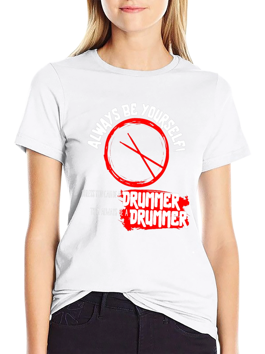 Always Be a Drummer T-Shirt - Black
