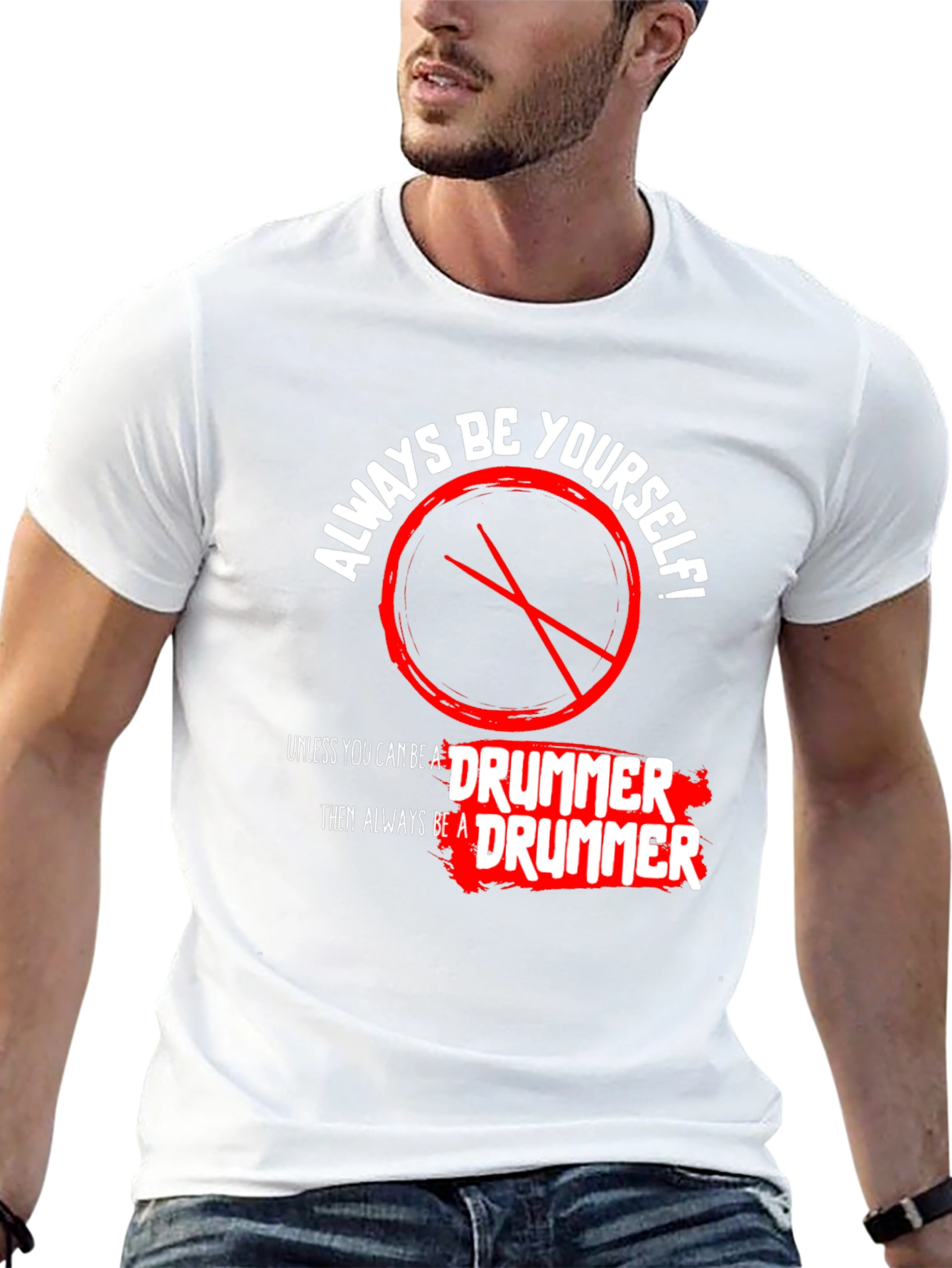 Always Be a Drummer T-Shirt - Black