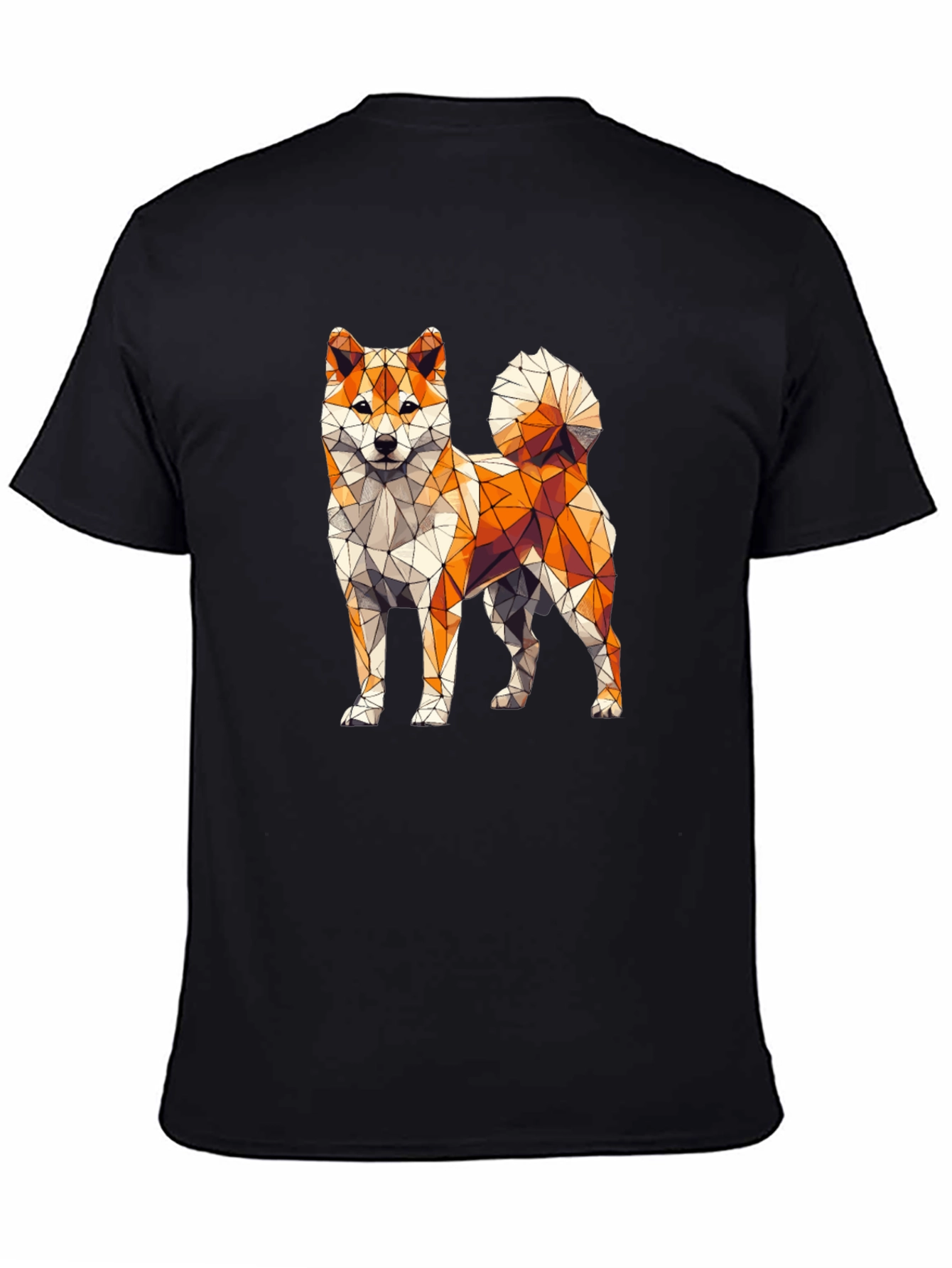 Geometric Shiba Inu T-Shirt – Modern Dog Lover Graphic Tee