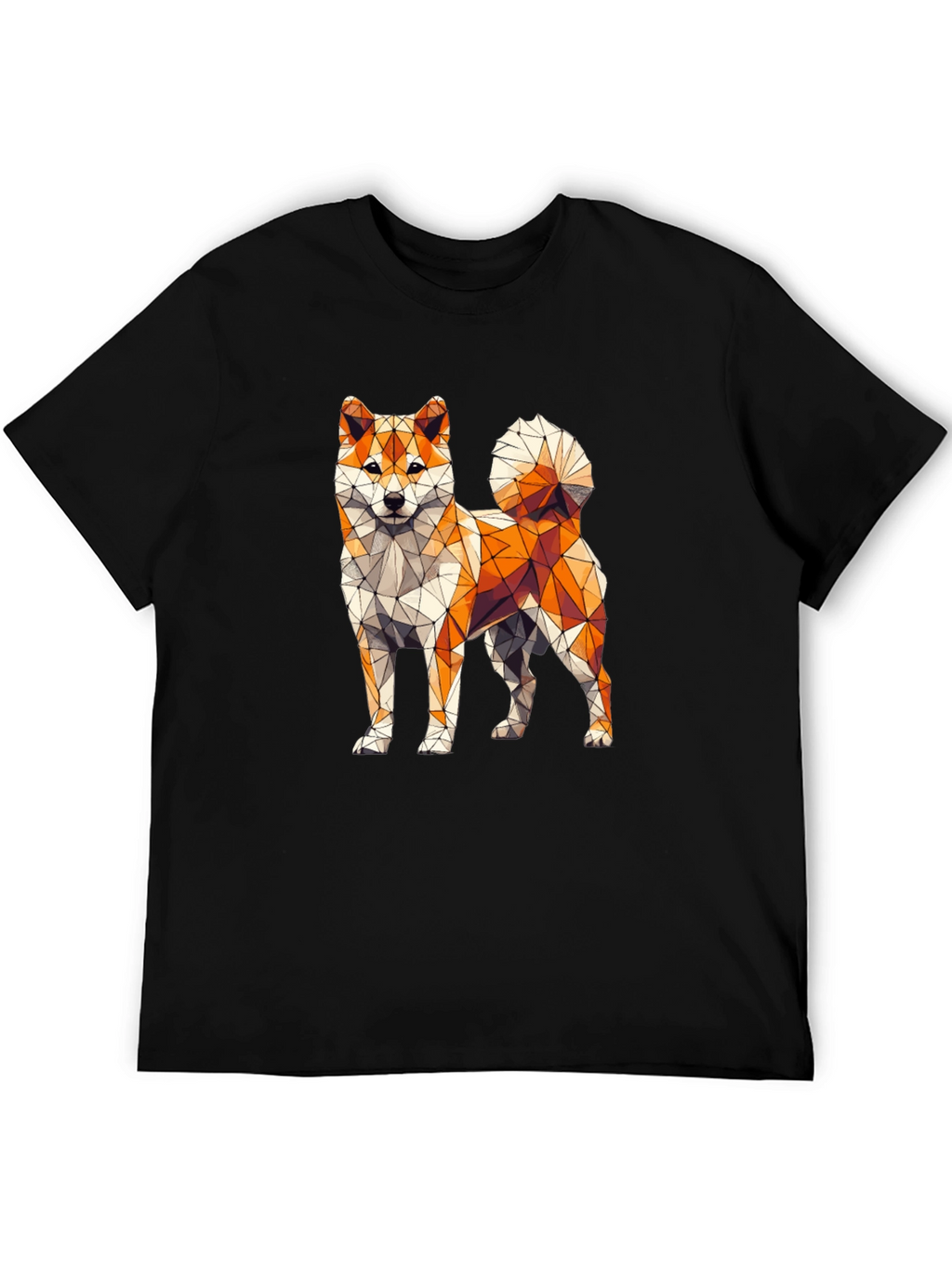 Geometric Shiba Inu T-Shirt – Modern Dog Lover Graphic Tee