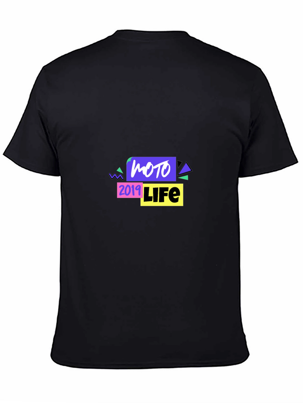 Moto 2019 Life Graphic Black T-Shirt