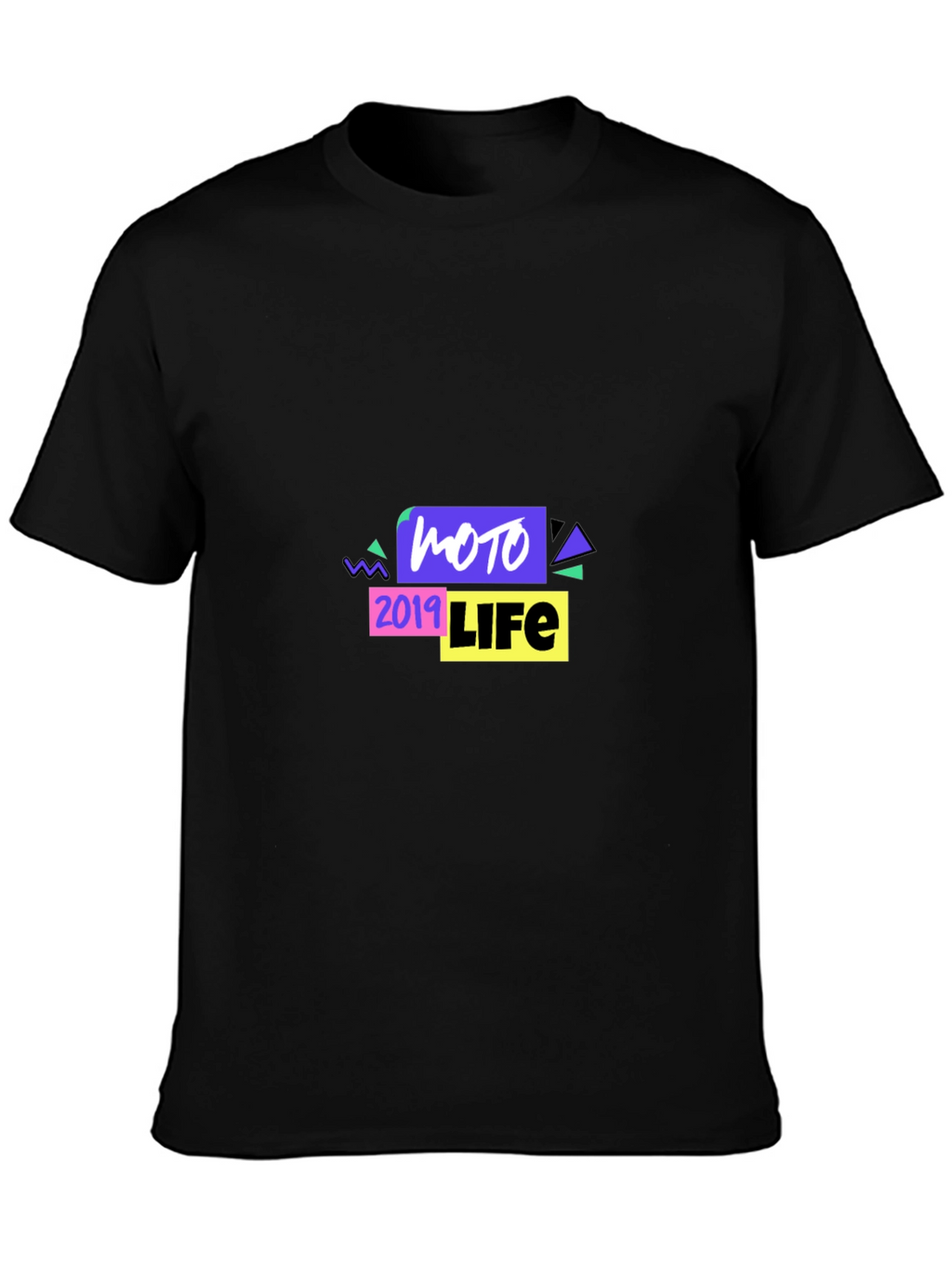 Moto 2019 Life Graphic Black T-Shirt