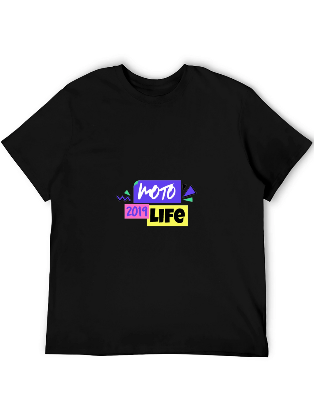 Moto 2019 Life Graphic Black T-Shirt