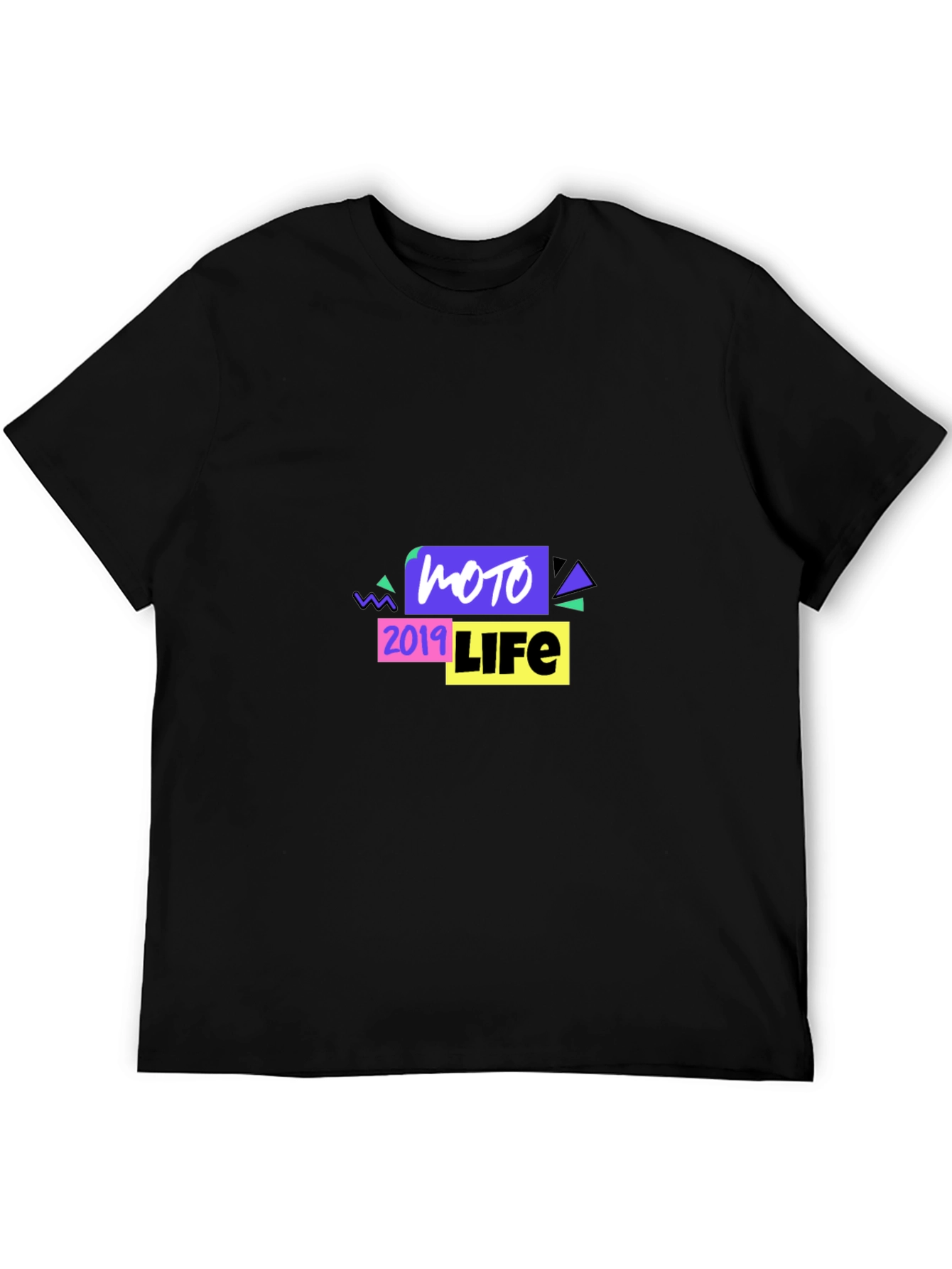 Moto 2019 Life Graphic Black T-Shirt