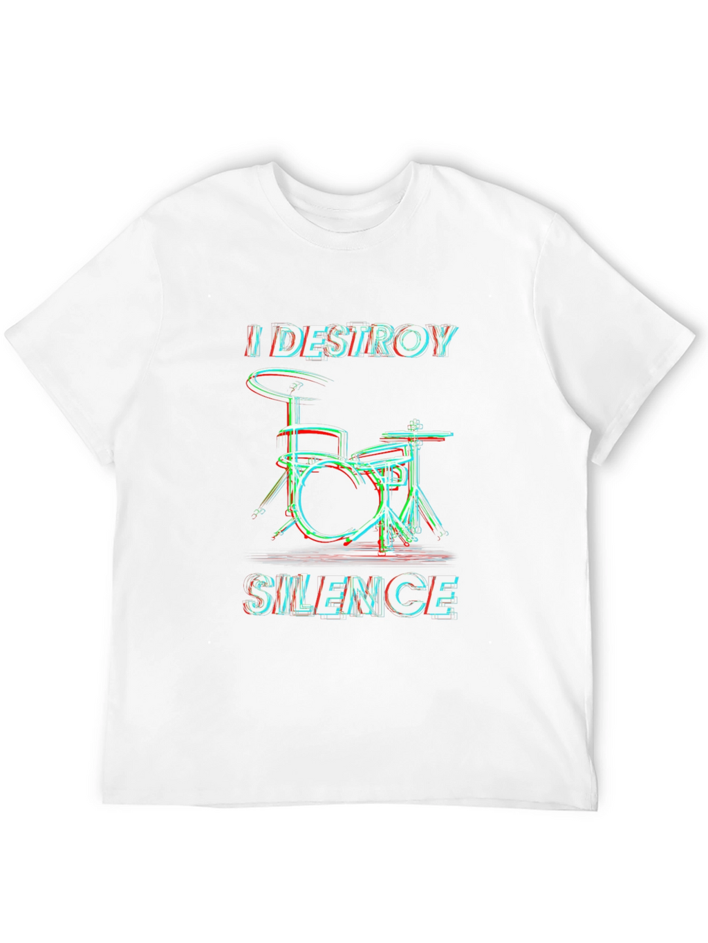 Destroy Silence Drummer Graphic T-Shirt