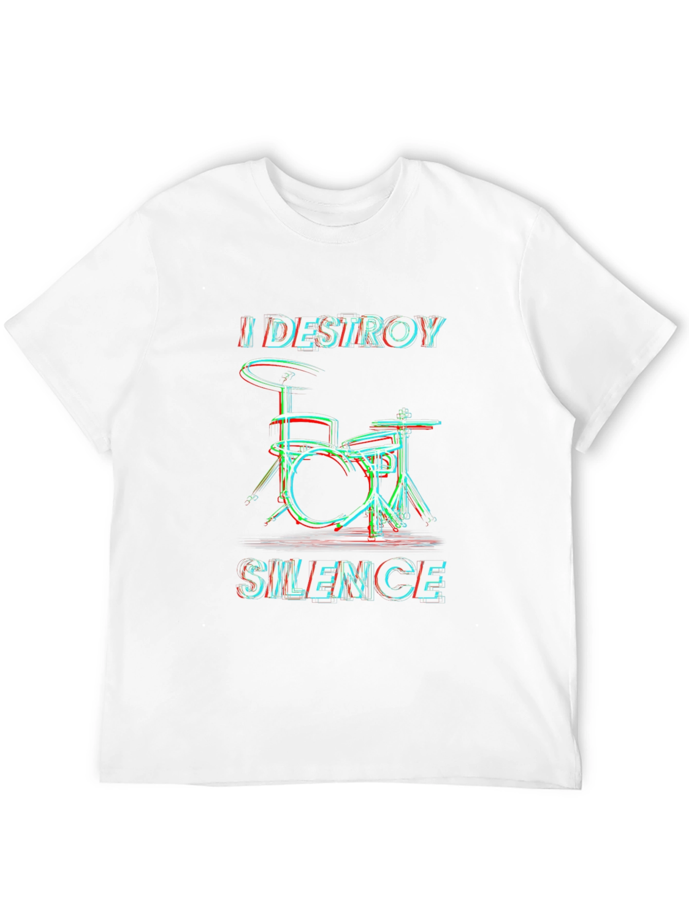 Destroy Silence Drummer Graphic T-Shirt