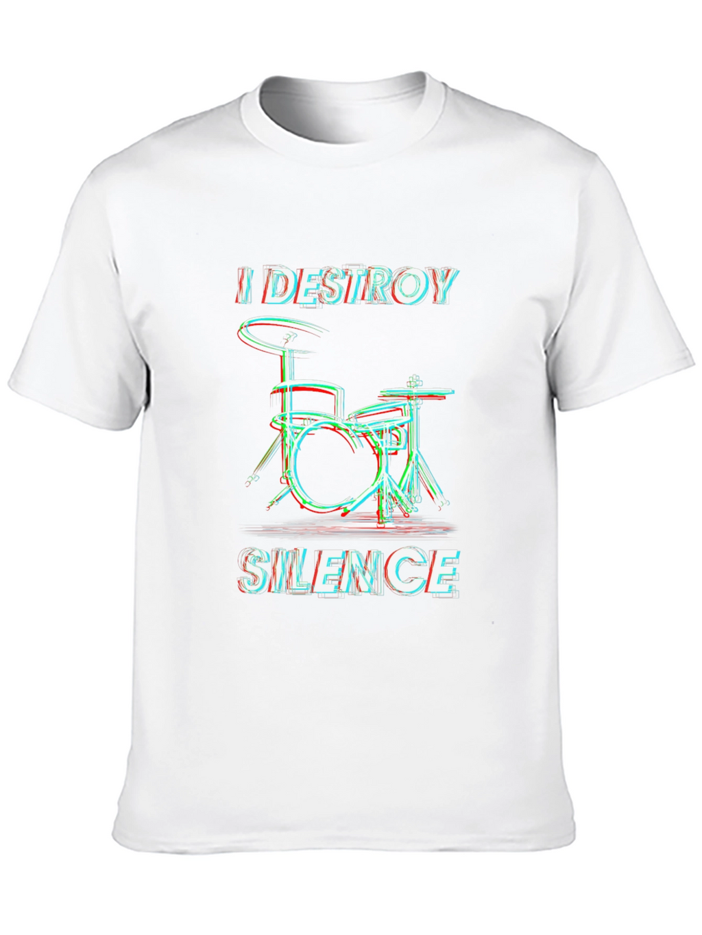 Destroy Silence Drummer Graphic T-Shirt