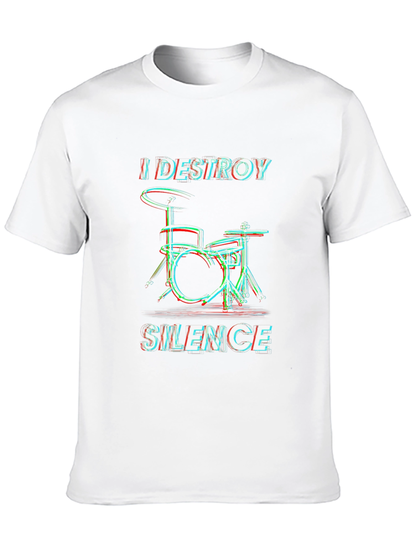 Destroy Silence Drummer Graphic T-Shirt