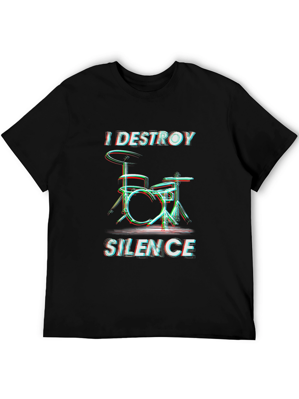 Destroy Silence Drummer Graphic T-Shirt