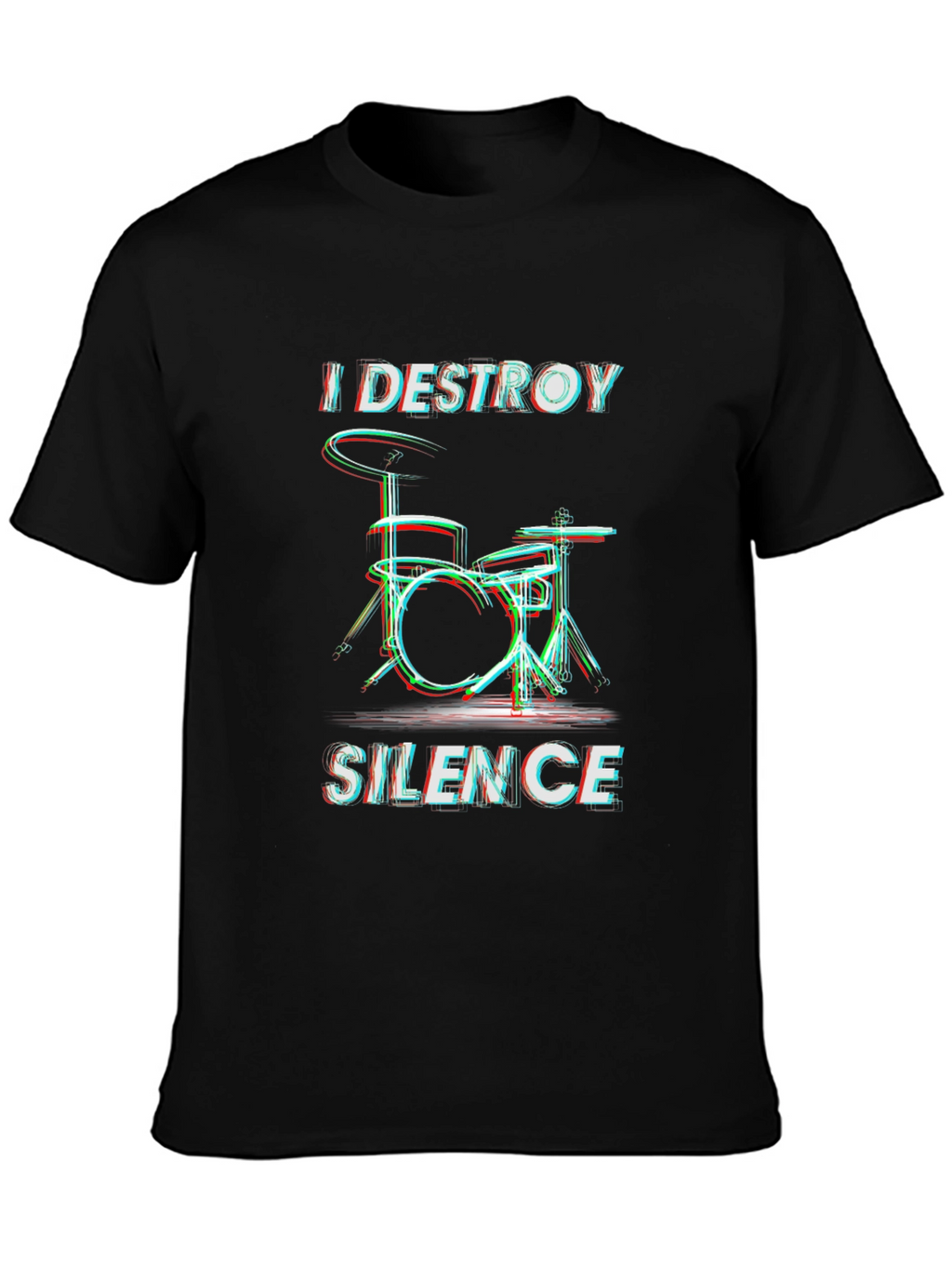 Destroy Silence Drummer Graphic T-Shirt