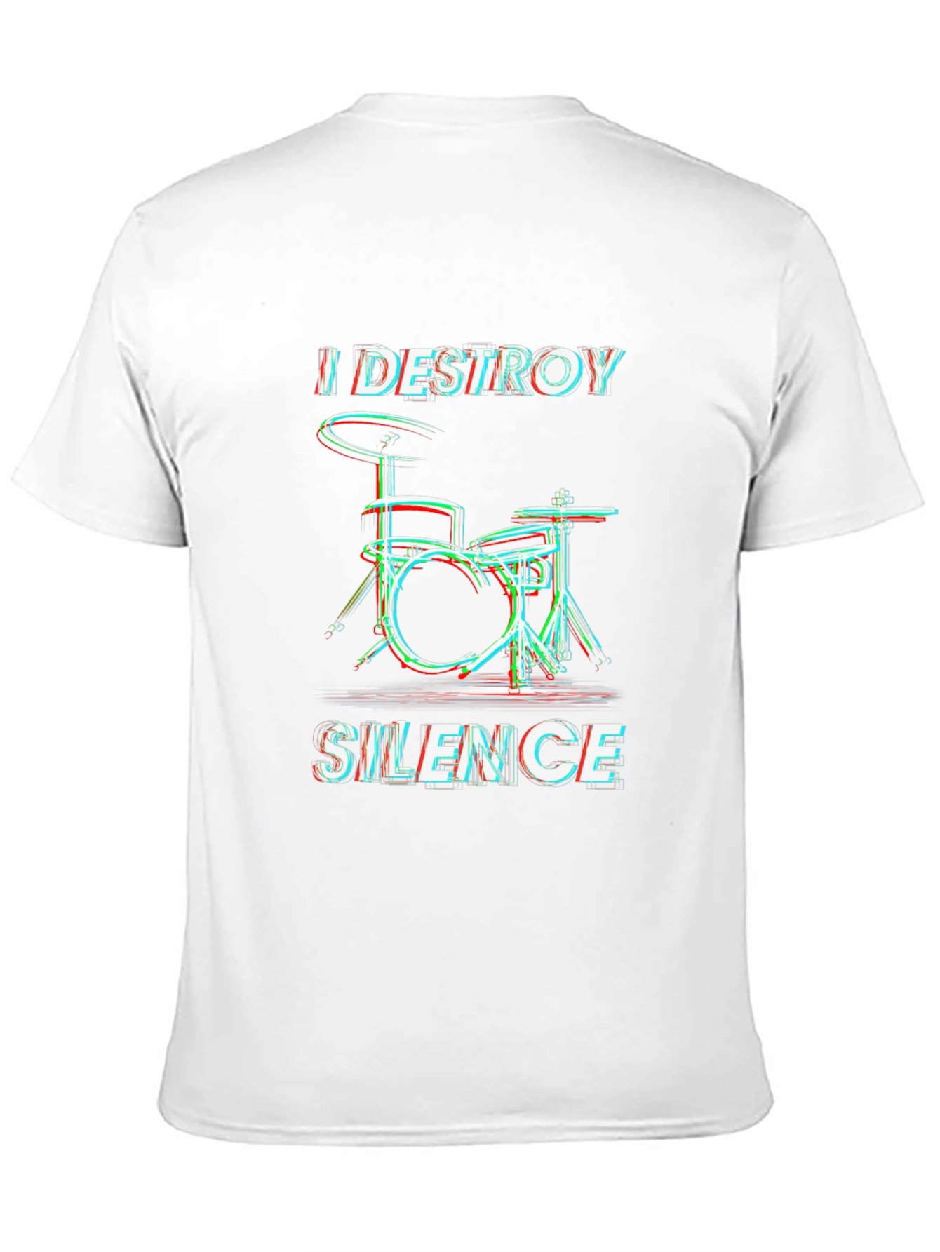 Destroy Silence Drummer Graphic T-Shirt