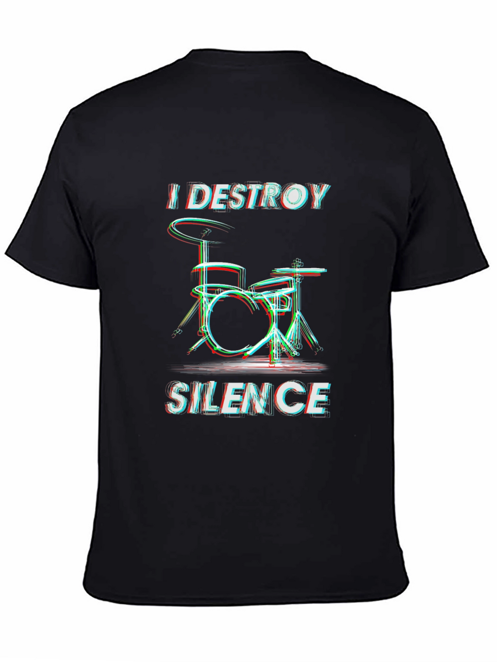 Destroy Silence Drummer Graphic T-Shirt