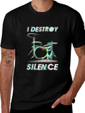 Destroy Silence Drummer Graphic T-Shirt
