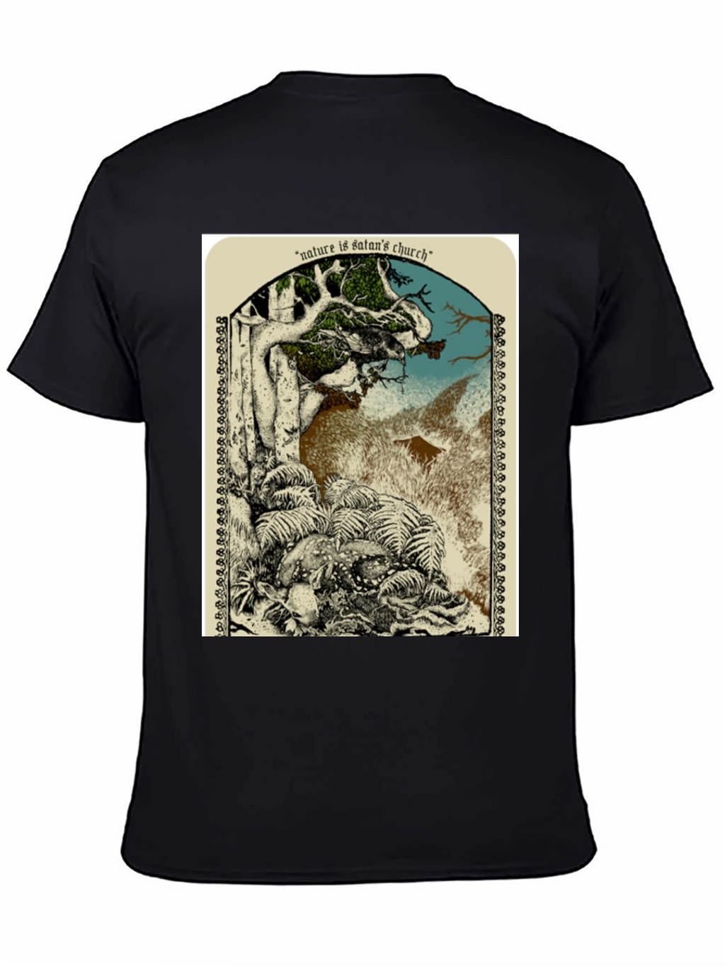 Nature is Satans Church Graphic T-Shirt